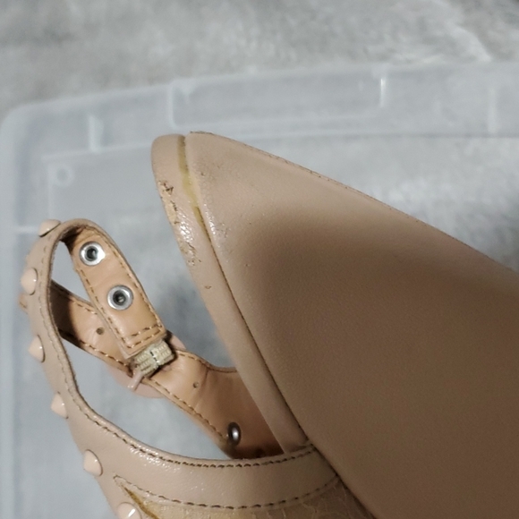 Beige platform sandal size 9 - Picture 4 of 7
